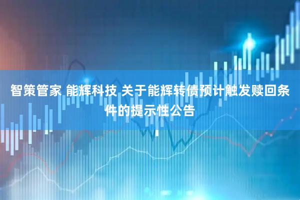 智策管家 能辉科技 关于能辉转债预计触发赎回条件的提示性公告